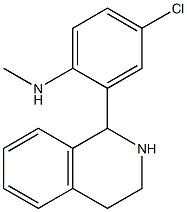 (-)-1-[5-Chloro-2-(methylamino)phenyl]-1,2,3,4-tetrahydroisoquinoline Structure