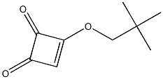 3-(2,2-Dimethylpropyloxy)-3-cyclobutene-1,2-dione 结构式