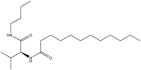 N1-Butyl-N-dodecanoyl-L-valinamide Struktur