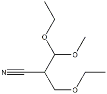 3-Ethoxy-2-[ethoxy(methoxy)methyl]propiononitrile|