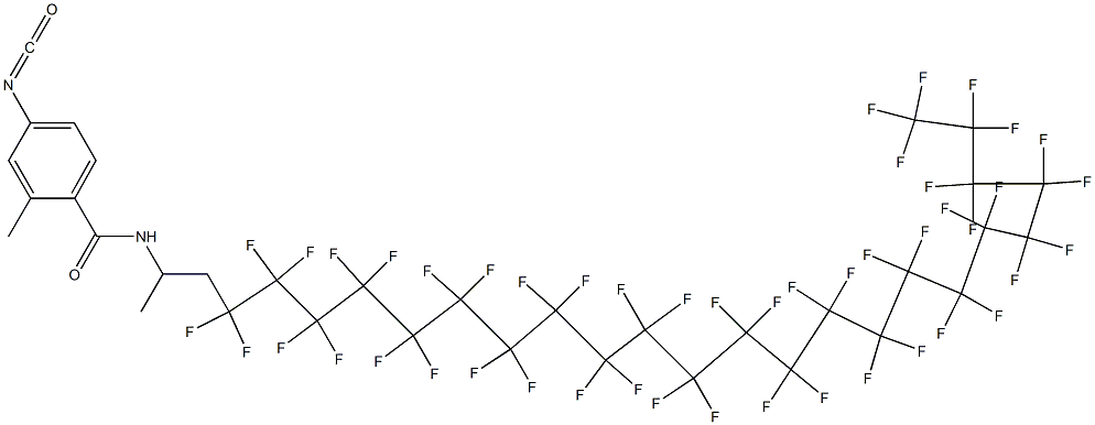 4-Isocyanato-2-methyl-N-[2-(heptatetracontafluorotricosyl)-1-methylethyl]benzamide