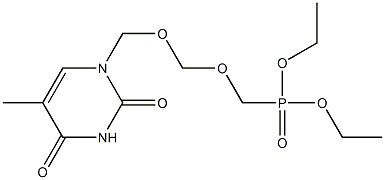 [[[(1,2,3,4-Tetrahydro-5-methyl-2,4-dioxopyrimidin)-1-yl]methoxy]methoxy]methylphosphonic acid diethyl ester|