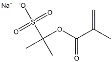 2-(Methacryloyloxy)-2-propanesulfonic acid sodium salt,,结构式