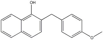 2-(4-Methoxybenzyl)-1-naphthol 结构式