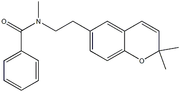 N-[2-(2,2-Dimethyl-2H-1-benzopyran-6-yl)ethyl]-N-methylbenzamide Structure