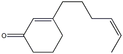 3-[(Z)-4-Hexenyl]-2-cyclohexen-1-one 结构式