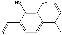 2,3-Dihydroxy-4-(1-methyl-2-propenyl)benzaldehyde Structure