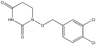5,6-Dihydro-1-(3,4-dichlorobenzyloxy)-2,4(1H,3H)-pyrimidinedione Structure