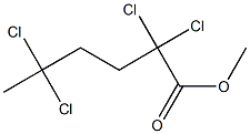 2,2,5,5-Tetrachlorocaproic acid methyl ester Structure