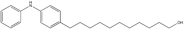 4-(11-Hydroxyundecyl)phenylphenylamine,,结构式