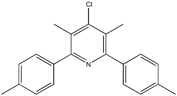 4-Chloro-2,6-di(4-methylphenyl)-3,5-dimethylpyridine 结构式