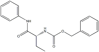 (+)-[(R)-1-(Phenylcarbamoyl)propyl]carbamic acid benzyl ester Struktur