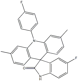 5'-Fluoro-3,6-dimethyl-10-(4-fluorophenyl)spiro[9H-acridine-9,3'-[3H]indol]-2'(1'H)-one