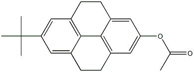 2-Acetoxy-7-tert-butyl-4,5,9,10-tetrahydropyrene 结构式