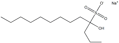 4-Hydroxytridecane-4-sulfonic acid sodium salt,,结构式