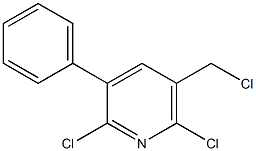 2,6-Dichloro-3-phenyl-5-(chloromethyl)pyridine Structure