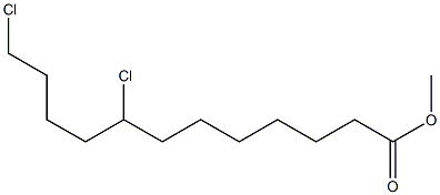 8,12-Dichlorolauric acid methyl ester Structure