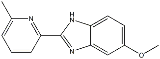 5-Methoxy-2-(6-methyl-2-pyridinyl)-1H-benzimidazole Structure