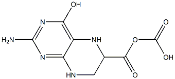 2-Amino-5,6,7,8-tetrahydro-4-hydroxypteridine-6,6-dicarboxylic acid Structure