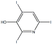 2,4,6-Triiodopyridin-3-ol,,结构式
