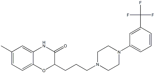  2-[3-[4-[3-(Trifluoromethyl)phenyl]piperazin-1-yl]propyl]-6-methyl-2H-1,4-benzoxazin-3(4H)-one