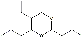 5-Ethyl-2,4-dipropyl-1,3-dioxane Structure