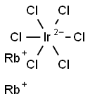 ヘキサフルオロイリジウム(IV)酸ルビジウム 化学構造式
