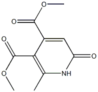 2-Methyl-6-oxo-1,6-dihydropyridine-3,4-dicarboxylic acid dimethyl ester Structure