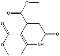 2-Methyl-6-oxo-1,6-dihydropyridine-3,4-dicarboxylic acid dimethyl ester Struktur