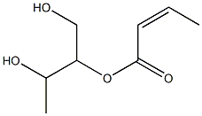 Isocrotonic acid 2-hydroxy-1-hydroxymethylpropyl ester Structure