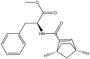 N-[[(1S,2R,4S)-Bicyclo[2.2.1]hept-5-en-2-yl]carbonyl]-L-phenylalanine methyl ester 结构式