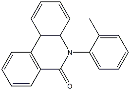 5-(2-Methylphenyl)-4a,10b-dihydrophenanthridin-6(5H)-one 结构式