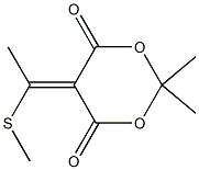 5-[1-(Methylthio)ethylidene]-2,2-dimethyl-1,3-dioxane-4,6-dione Structure