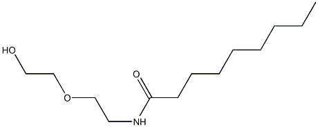 N-(5-Hydroxy-3-oxapentan-1-yl)nonanamide 结构式