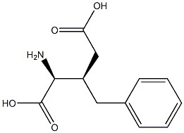 (2S,3R)-2-Amino-3-benzylglutaric acid Structure