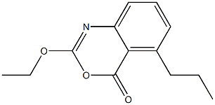 2-Ethoxy-5-propyl-4H-3,1-benzoxazin-4-one Struktur