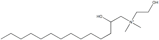 2-Hydroxy-N-(2-hydroxyethyl)-N,N-dimethyl-1-tetradecanaminium,,结构式