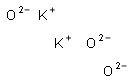 Dipotassium trioxide Structure