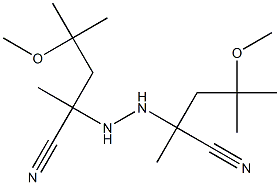 2,2'-ヒドラゾビス(2,4-ジメチル-4-メトキシバレロニトリル) 化学構造式