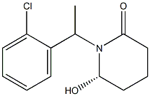 1-[(S)-1-(2-Chlorophenyl)ethyl]-6-hydroxypiperidin-2-one,,结构式