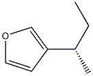 (+)-3-[(S)-sec-ブチル]フラン 化学構造式