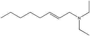 N,N-ジエチル-2-オクテン-1-アミン 化学構造式