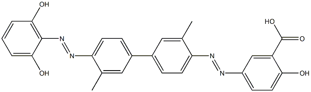 5-[4'-(2,6-Dihydroxyphenylazo)-3,3'-dimethyl-4-biphenylylazo]-2-hydroxybenzoic acid