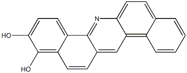 Dibenz[a,h]acridine-10,11-diol,,结构式