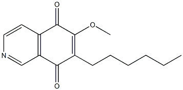 6-Methoxy-7-hexylisoquinoline-5,8-dione Structure