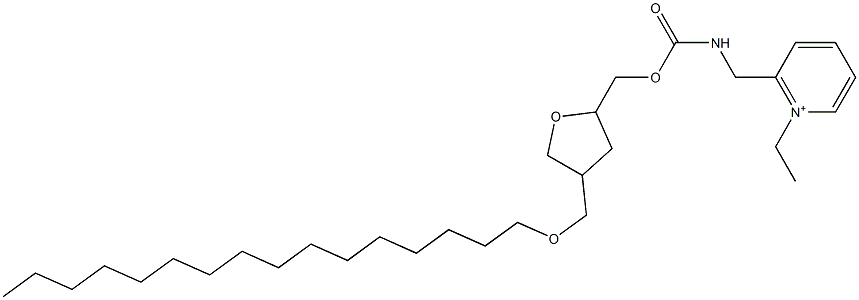 2-[[N-[[(Tetrahydro-4-hexadecyloxymethylfuran)-2-yl]methoxycarbonyl]amino]methyl]-1-ethylpyridinium|