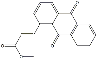 3-[(9,10-Dihydro-9,10-dioxoanthracen)-1-yl]propenoic acid methyl ester 结构式