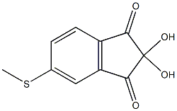 2,2-Dihydroxy-5-methylthioindane-1,3-dione,,结构式