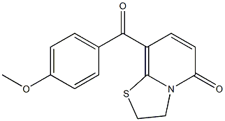 8-(4-Methoxybenzoyl)-2,3-dihydro-5H-thiazolo[3,2-a]pyridin-5-one Structure