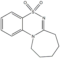 8,9,10,11-テトラヒドロ-7H-アゼピノ[2,1-c][1,2,4]ベンゾチアジアジン5,5-ジオキシド 化学構造式